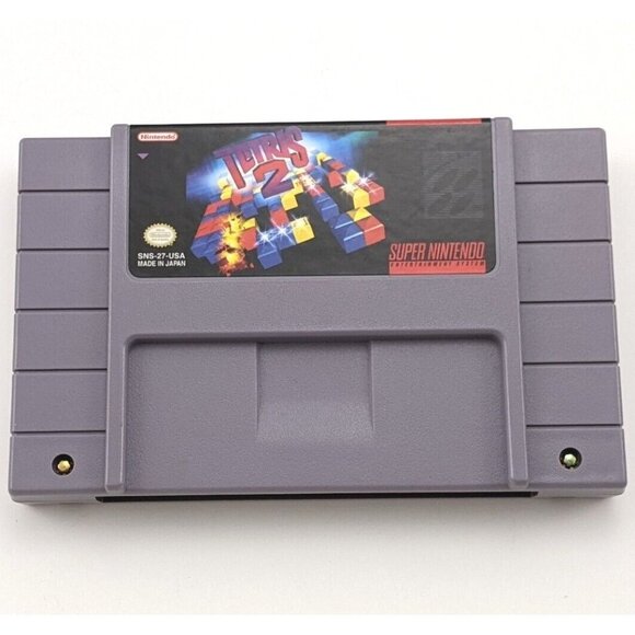Super Nintendo Tetris 2 in Box with Manual Tested SNES 1994 - Picture 6 of 12